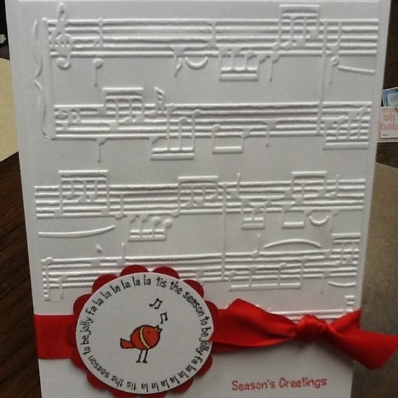 Darice 4” x 6” embossing folder - SHEET MUSIC - Picture 6 of 11